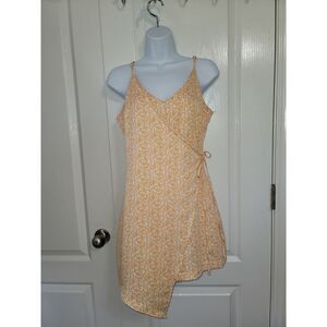 FUNKY BUDDAH Romper yellow & white size Small
